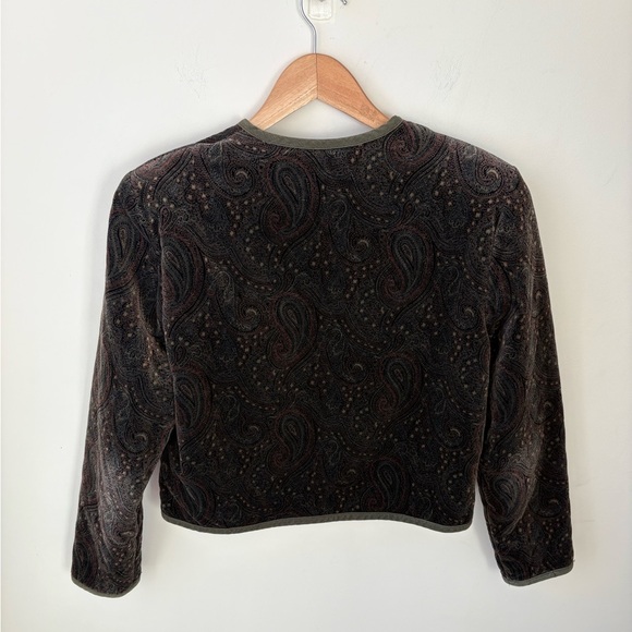 Vintage Brooks Brothers Velvet Paisley Blazer​ - Picture 10 of 14